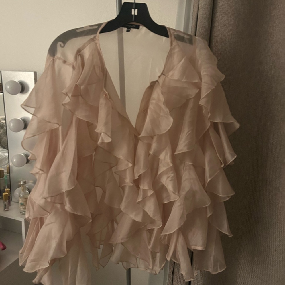 CQ by CQ Chic Layered Blouse in Soft Pink